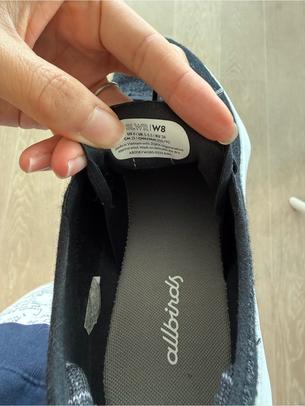 Allbirds Women’s 8 grey black superlight Wool Runner Comfortable Casual Shoe - Picture 6 of 7